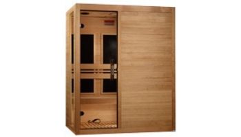 Golden Designs Dynamic Toscana 3-Person Ultra Low EMF FAR Infrared Sauna | Hemlock | DYN-6315-05 Elite
