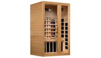 Golden Designs Dynamic Serena 2-Person Full Spectrum Near Zero EMF FAR Infrared Sauna | Hemlock  | DYN-6229-03 FS
