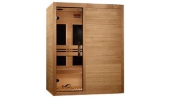 Golden Designs Maxxus S-Line Yoga 3-Person Low EMF FAR Infrared Sauna | Hemlock | MX-S306-01