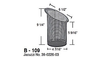 Aladdin Basket for Jacuzzi No. 39-0226-03 | B-109