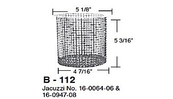 Aladdin Basket for Jacuzzi No.16-0064-06 & 16-0947-08 | B-112