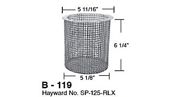 Aladdin Basket for Hayward No. SP-125-RLX | B-119