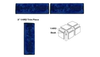 National Pool Tile Harmony 3" Trim Series | Lake Blue | HS344 1/4RD