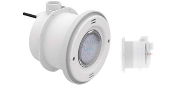 AquaStar Lite Star 20-Degree Adjustable Angle Blue LED Pool and Spa Light with Bonding Plate | 12V 9W | New Construction | White Face Plate | LS101-BLUE-BP