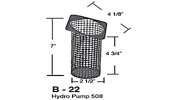 Aladdin Basket for Hydro Pump 508 | B-22