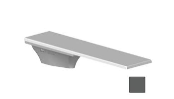 Global Pool Products 8' GX Diving Board 3 Bolt Base with Jig | Gray | GPP-DB-GX8-G-C