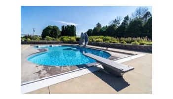 Global Pool Products 8' GX Diving Board 3 Bolt Base with Jig | Gray | GPP-DB-GX8-G-C
