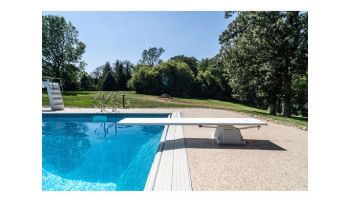 Global Pool Products 8' GX Diving Board 4 Bolt 12" Base with Jig and Spring Kit | White | GPP-DB-GX8-W-4B12-C