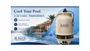 Glacier Ice Block Residential Pool Cooler | 30 GPM 20,000 Gallons | GPC-25