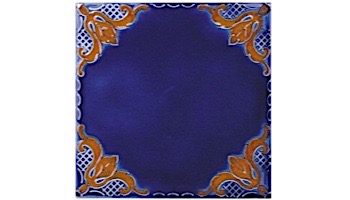 National Pool Tile Casablanca 6x6 Field Series | Cobalt Rust | CASF200