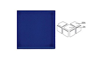 National Pool Tile Discovery Field 3x3 Trim | Cobalt Blue | DSF50N SBN