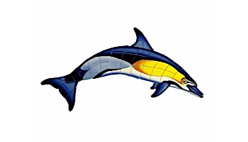 Ceramic Mosaic Common Dolphin-A | 33" x 15" | D1-33