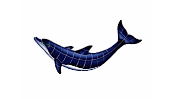 Ceramic Mosaic Blue Dolphin-B | 41" x 18" | BD43-42