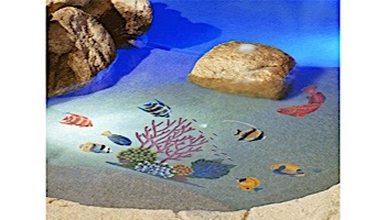 Ceramic Mosaic Saddled Butterfly Fish 10 in x 6 in | SB57