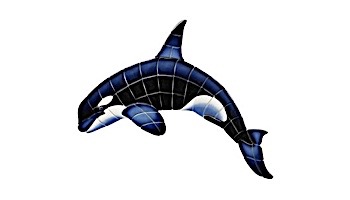 Ceramic Mosaic Orca-A with Shadow 22 inches x 14 inches | OR39-20/SH
