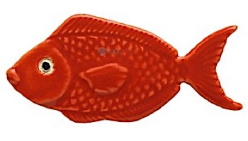 Ceramic Mosaic Teal Reef Fish 4 inch | 101TL