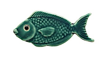 Ceramic Mosaic Green Reef Fish 4 inch | 101GR