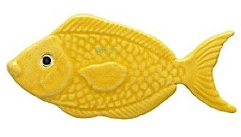 Ceramic Mosaic Teal Reef Fish 4 inch | 101TL