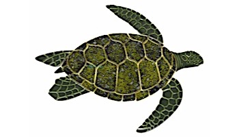 Ceramic Mosaic Loggerhead Turtle | 36" x 29" | T49-36