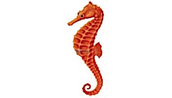 Porcelain Mosaic Orange Seahorse | 2" x 4" | PORC-SH17OR-4