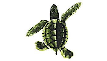 Porcelain Mosaic Turtle Green | Baby C 5"x5" | PORC-ST22C