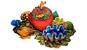 Porcelain Mosaic Coral | Reef Scene D | PORC-CR30D