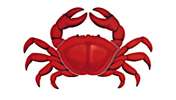 Porcelain Mosaic | Red Crab | PORC-RC11-7