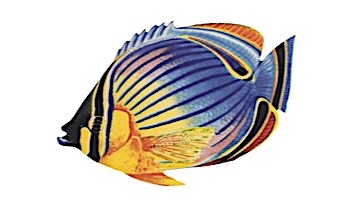 Porcelain Mosaic Reef Fish | Redfin Butterfly | PORC-RF24-5