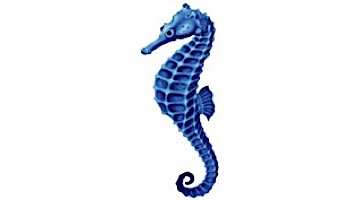 Porcelain Mosaic Blue Seahorse | 4" x 9" | PORC-SH17BL-9