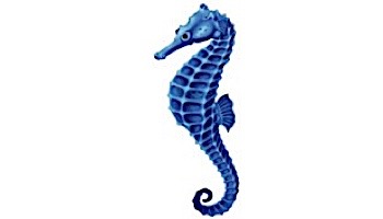 Porcelain Mosaic Blue Seahorse | 4" x 9" | PORC-SH17BL-9