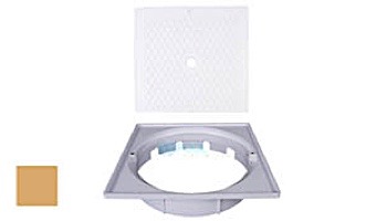 Custom Molded Square Skimmer Cover & Collar | White | 25538-900-000