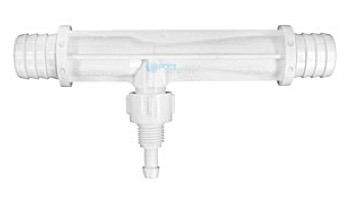 DEL #884 Mazzei Injector without Check Valve and Ring | Hose Barbs 3/4" | White | 9-0472