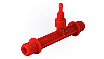 DEL #684K Injector Only | Hose Barbs 3/4" | Kynar Red | 7-0356