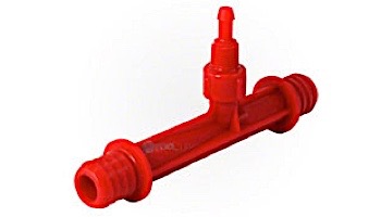 DEL #684K Injector Only | Hose Barbs 3/4" | Kynar Red | 7-0356