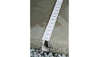 Deck-O-Drain 10' Pool Deck Drainage System | White | 2811011