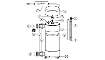 Delta Ultraviolet UV Sanitizer ES Series | ES-46 | 46 GPM | 35-08642 38-08642 | 1000-2295