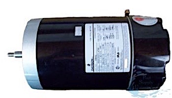 Replacement Threaded Shaft Pool Motor 1HP | 115/208/230V 56 Round Frame | Full-Rated Energy Efficient B654 | EB654 | ASB654