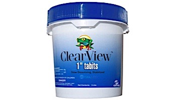 ClearView 1" Tablets Slow Dissolving Chlorine Tabs | 5 LB | CVTS005