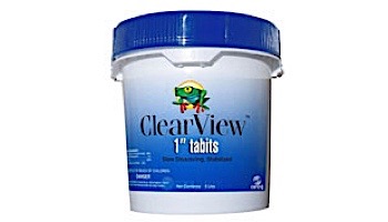 ClearView 1" Tablets Slow Dissolving Chlorine Tabs | 5 LB | CVTS005
