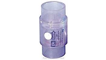 Flo Control Check Valve for Air Blowers 2" x 1.5" | 12 lb. Spring Clear | 1050C20-12