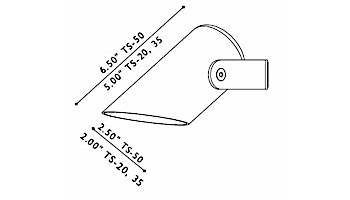 FX Luminaire TS Down Light | White Wrinkle | 20 Watt | TS20WF