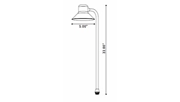 FX Luminaire | FaroGiardino Copper 12 Watt Pathlight | FG-12-CU | 223910