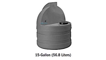 Stenner 15 Gallon STS Poly Tank UV Gray | STS15GC