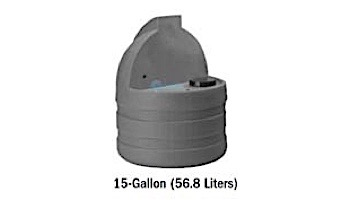 Stenner 15 Gallon STS Poly Tank UV Gray | STS15GC