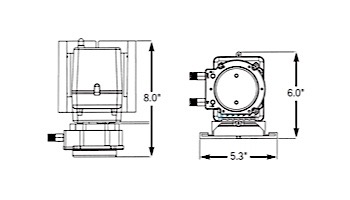 Stenner Classic Series 85MPHP17 Pump | Single Head Fixed Output | 17GPD 120V 60Hz USA .25" UV Black Santoprene 100PSI | 85MFH2A2SUAA