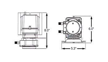 Stenner Classic Series 45MPHP10 Pump | Single Head Fixed Output  | 10GPD 120V 60Hz USA .25" White 100PSI | 45MFH2A1S