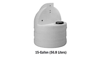 Stenner 15 Gallon STS Poly Tank White  | STS15NC
