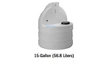 Stenner 15 Gallon STS Poly Tank White | STS15NC