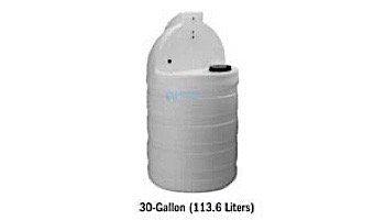 Stenner 30 Gallon STS Poly Tank White | STS30NC