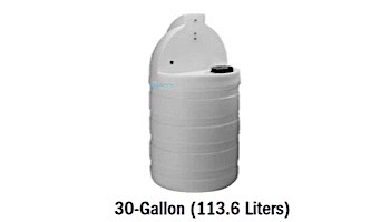Stenner 30 Gallon STS Poly Tank White | STS30NC